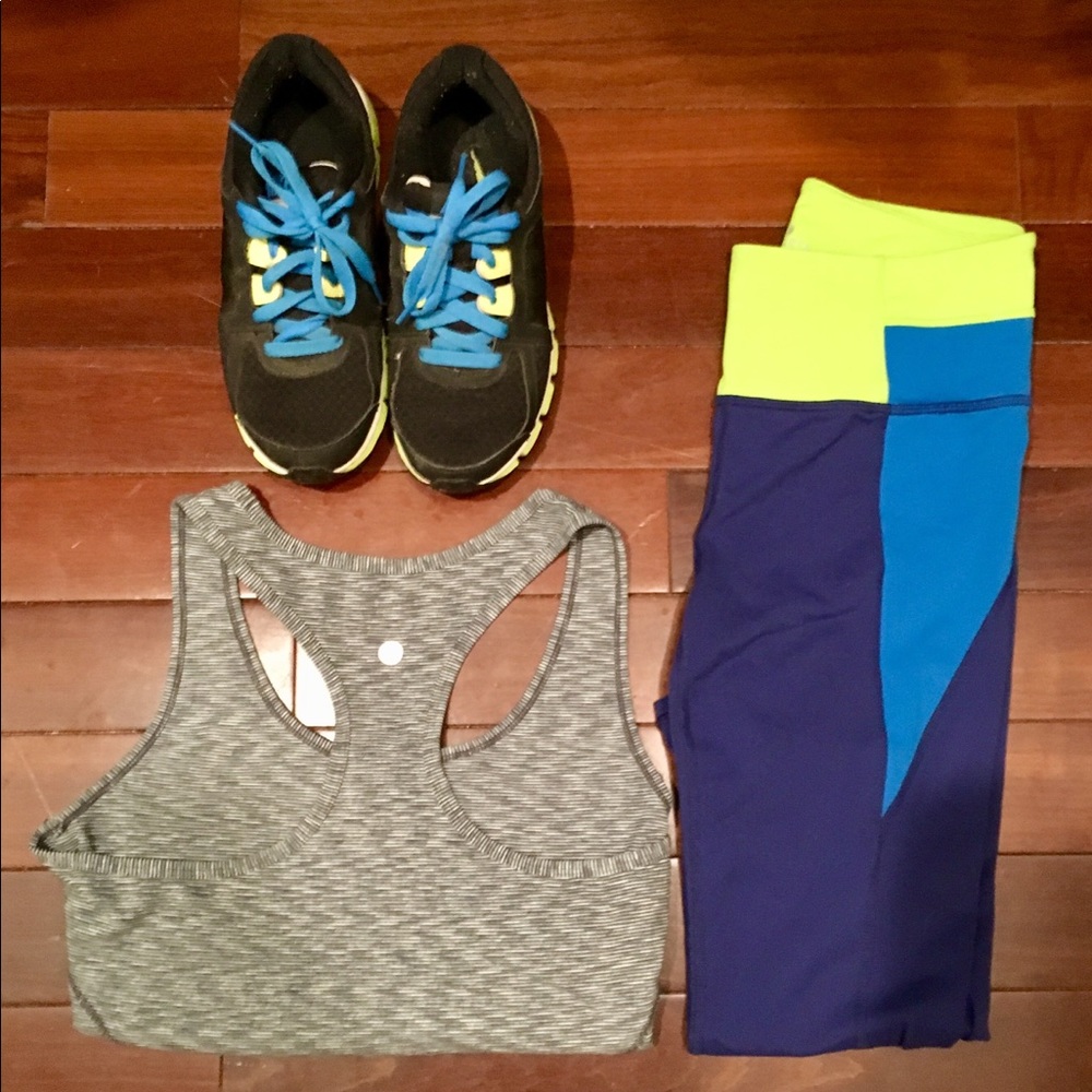Zella striped racerback stretch athletic tank